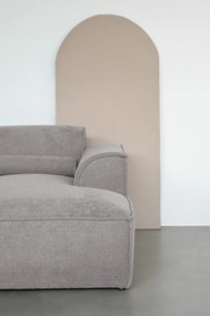 Divano componibile in grigio chiaro (con penisola a destra) Flex Felix – Miuform