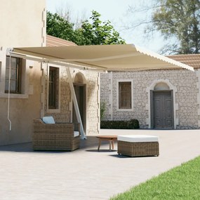 Tenda Da Sole Automatica Autoportante 500x300 Cm Crema /