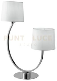 Lume astoria cromo/bianco 2xe27 42,5x58,5cm i-astoria-l2