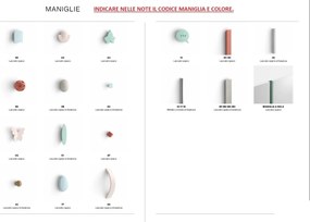 Scrivania da trucco Bet con specchio linea Colorfull disponibile in vari colori