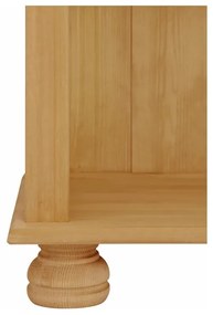 Libreria color legno naturale in legno di pino 77x116 cm Ella - Støraa