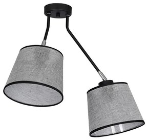 Lampadario fisso ASTA 2xE27/60W/230V nero
