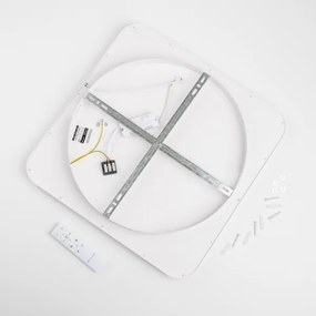 Brilagi - Plafoniera LED dimmerabile FALCON SLIM LED/50W/230V 50x50 cm bianca + telecomando
