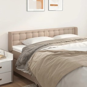 Testiera Ad Orecchio Cappuccino 183x16x78/88 Cm İn Similpelle /