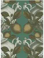 Studio Lisa Bengtsson Carta da parati Limoncello - Green