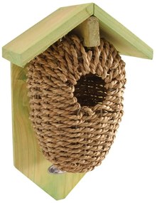 Casetta per uccelli in seagrass, altezza 26,2 cm - Esschert Design