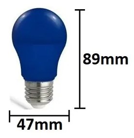 Lampadina LED E27 4.9W BLU Colore Blue