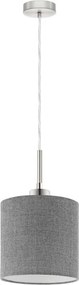 Eglo - Lampadario LED a sospensione su cavo TUNJA 1xE27/60W/230V grigio