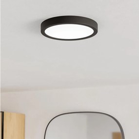 Eglo 901325 - Lampada LED da soffitto per bagno FUEVA LED/11,5W/230V Ø21,1 cm IP44 nera