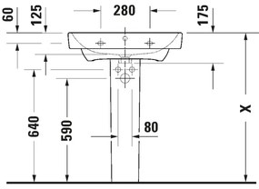 Duravit 23756500002 - Lavabo sospeso D-NEO 65x46 cm ceramica/bianco lucido