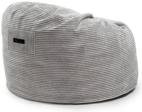 Pouf a sacco per bambini viola con rivestimento in velluto a coste Om 85 – SLOWDOWN