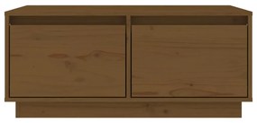 Tavolino da Salotto Miele 80x50x35 cm Legno Massello di Pino