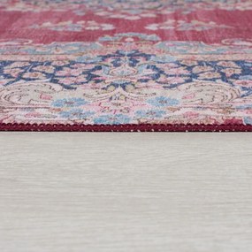 Tappeto rotondo lavabile rosso ø 180 cm FOLD Colby - Flair Rugs