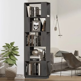 Libreria/divisorio grigio 51x25x163,5 cm legno massello di pino