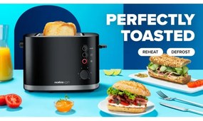 Niceboy ION Cruncher C3 - Tostapane a due fori e tostatore 870W/230V nero