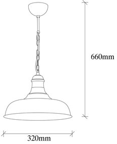 Lampadario dorato con paralume in metallo ø 32 cm Berceste – Opviq lights