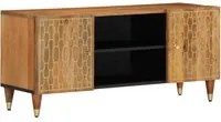 Mobile Porta TV 105x33x46cm in Legno Massello di Mango 358284