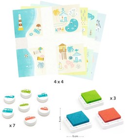 Set creativo con timbri - Veicoli