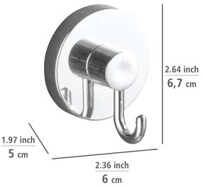 Set di accessori da bagno autoportanti argentato lucido Bari - Wenko