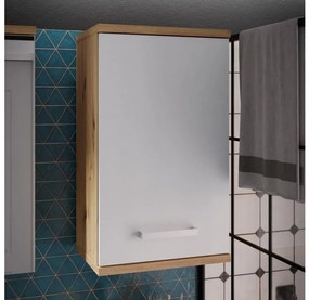 Mobile da bagno sospeso VENOM bianco/rovere artisan