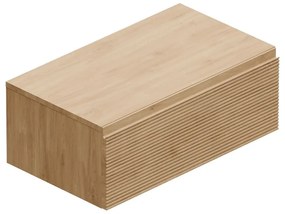 Mobile da bagno sotto lavabo Step rovere L 80.3 x H 30 x P 46 cm 1 cassetto, lavabo non incluso