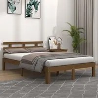 Giroletto Miele in Legno Massello 150x200 cm 5FT King Size 814762