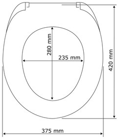 Sedile WC 2 in 1 con seggiolino per bambini 44 x 37,5 cm Syros - Wenko