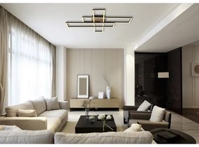 Globo 67208-40 - Plafoniera LED DAKARI LED/40W/230V 3000K 60x80 cm nero