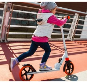 Lionelo - Monopattino per bambini LUCA bianco/arancio