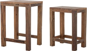 Set di tavolini in legno riciclato 2 pz 40x36 cm Galen – Bloomingville