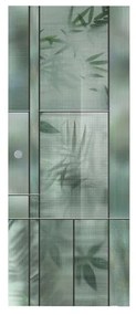 Anta per porta scorrevole esterno muro Heaven in vetro multicolore, L 88 x H 215 cm spessore 8 mm, apertura destra