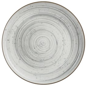 Piatto piano in ceramica 27 cm avorio Vortex Nordic Brillo