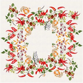 Tovaglia in lino lavato Piments