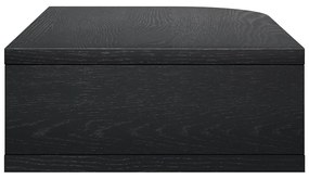 Comodino nero con effetto rovere Farsta – Woodman