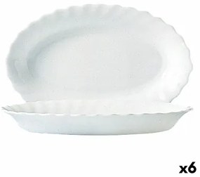 Teglia da Cucina Luminarc Trianon Bianco Vetro (Ø 35 cm) (6 Unità)