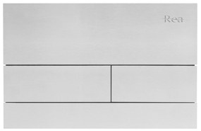 Pulsante per supporto set da incasso WC K011A-Q Rea T Brush Steel