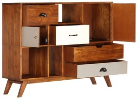 Credenza 115x35x86 cm legno massello di acacia