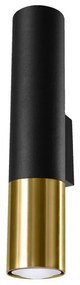 Sollux SL.0950 - Applique LOOPEZ 2xGU10/10W/230V nero/oro