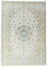 Kashan Tappeto 250 x 350 Beige (Iran) Annodato A Mano