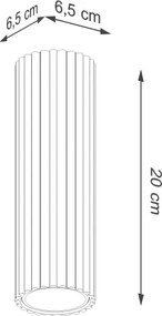 Brilagi - Faretto CRESTO 1xGU10/10W/230V 20 cm nero