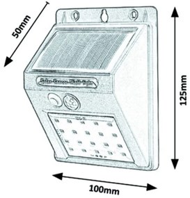 Rabalux - Lampada da parete solare LED con sensore IP44