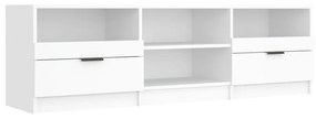 Mobile porta tv bianco 150x33,5x45 cm in legno multistrato