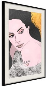 Poster  Love Tattoo  Cornice Quadri Cornice nera con pass-partout, Larghezza x Altezza Home decor 30x45