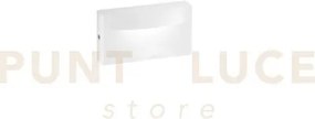 Applique led mobula bianco in alluminio 8w 1100lm 3000k ip65 420x18...