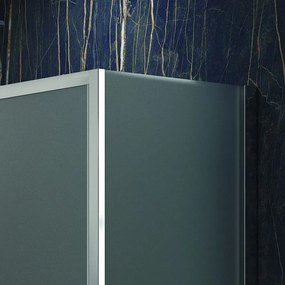 Box doccia 140x90 ad angolo vetro satinato anta scorrevole KF5000S - KAMALU