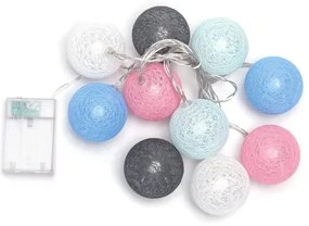 Aigostar - Catena di luci LED natalizia 10xLED/3xAA, 2 m, bianco caldo