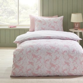 Set copripiumino e federa bianco per letto singolo 135x200 cm Bow Embroidery – Catherine Lansfield