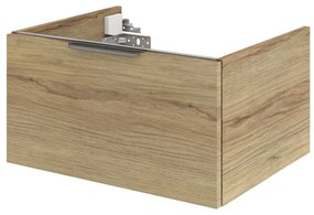 Mobile da bagno sospeso sotto lavabo L 60 x H 32 x P 48 cm miele, 1 cassetto Neo, Maniglie acquistabili separatamente