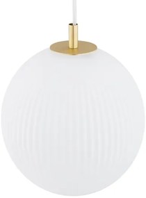 Argon 8507 - Lampadario a sospensione con filo PALOMA 1xE27/15W/230V diametro 25 cm oro/bianco