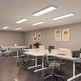 Pannello LED a montaggio superficiale 60 W, 230 V, 30 x 120 cm, bianco